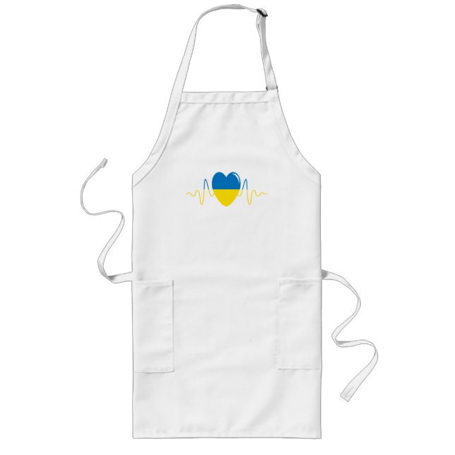 Heart of Ukraine Long Apron (Front)