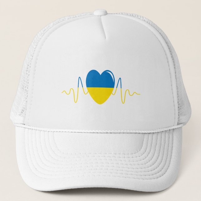 Heart of Ukraine Trucker Hat (Front)