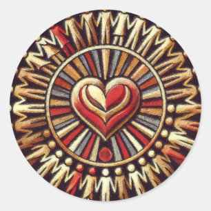 Heart of Unity: Weltfrieden - World Peace Sticker