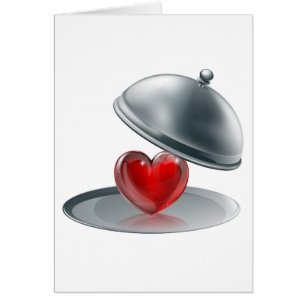 Heart on a silver platter