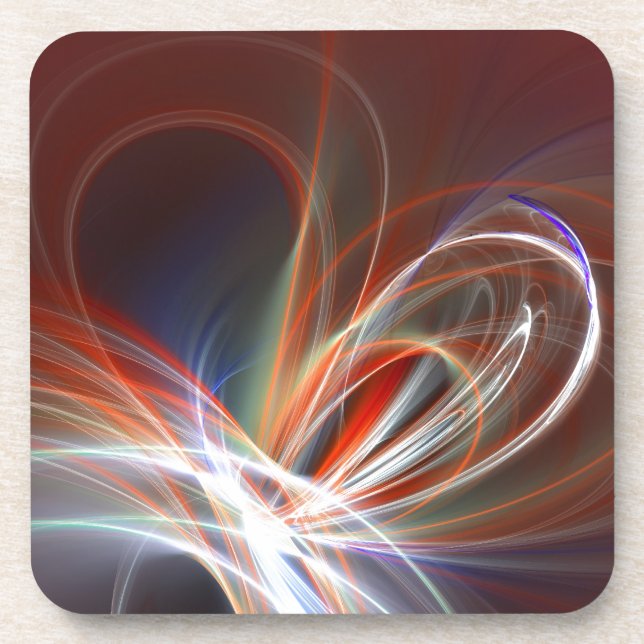 heart on fire coaster (Front)