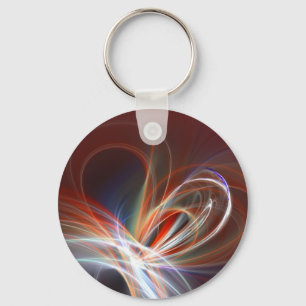 heart on fire keychain