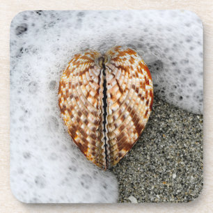 Heart on the Beach Coaster