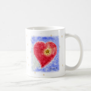 Heart on White Mug