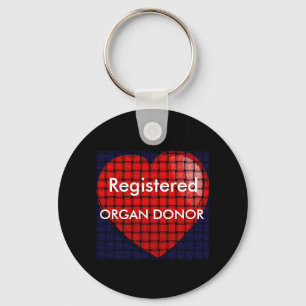 heart, ORGAN DONOR Keychain