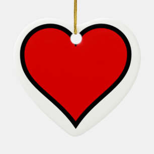 ~Heart~ Ornament, CUSTOMIZE IT! Ceramic Ornament