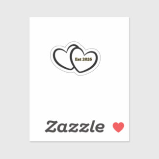 Heart outline Bride Groom Wedding 