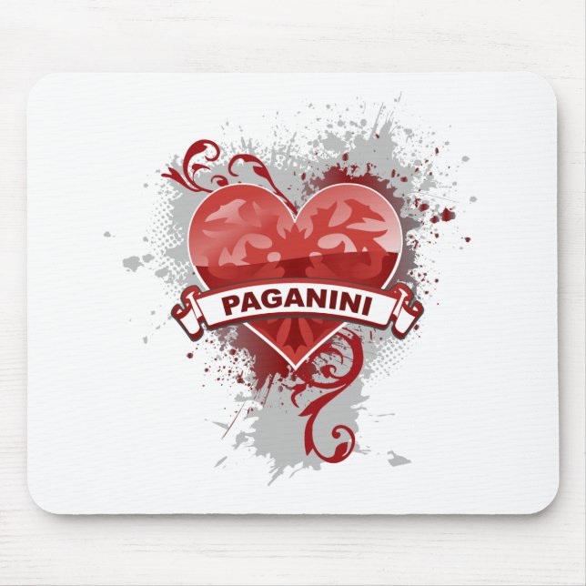 Heart Paganini Mouse Pad (Front)