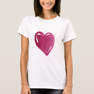 Heart Painting Women's Basic T-Shirt