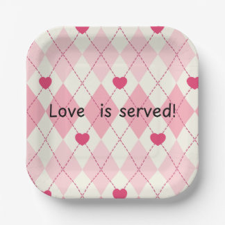 Heart paper plates