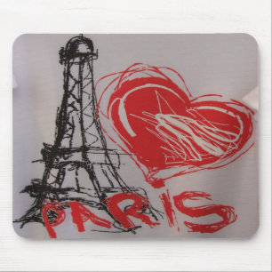Heart Paris Mousepad