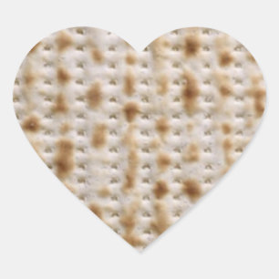 Heart Passover Matzoh Stickers
