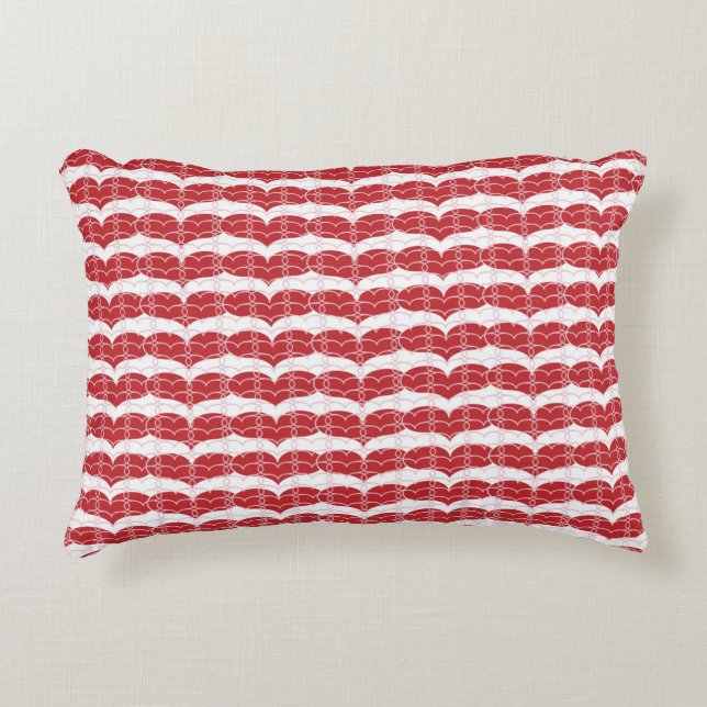 Heart pattern 2 accent pillow (Front)
