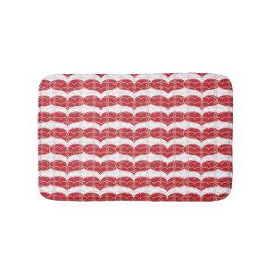 Heart pattern 2 bath mat