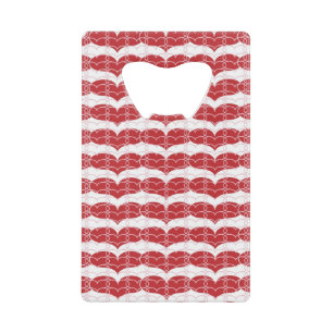 Heart pattern 2 credit card bottle opener