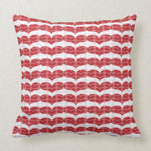 Heart pattern 2 throw pillow