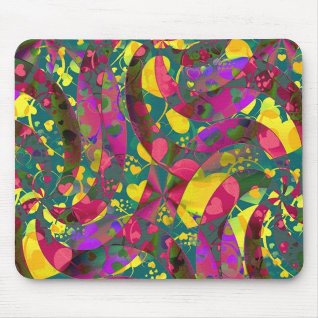 HEART pattern ART 12 Mouse Pad (Front)