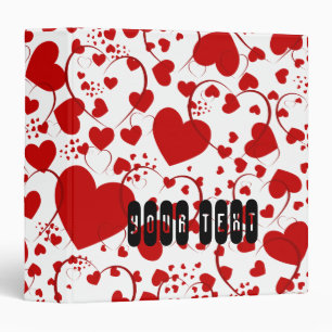 HEART Pattern ART 5 + your text Binder