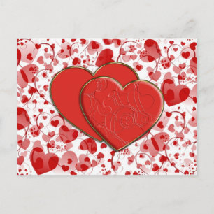 HEART pattern ART 7 + Heart Duet Postcard