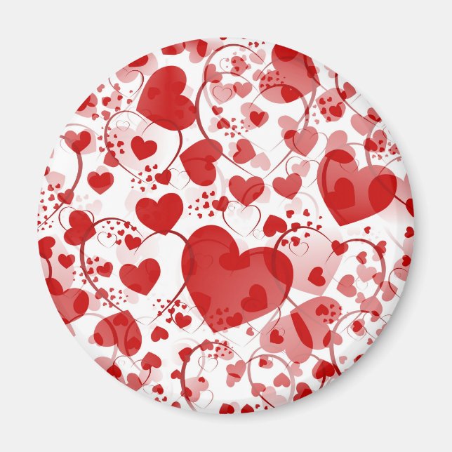 HEART pattern ART 7 Magnet (Front)