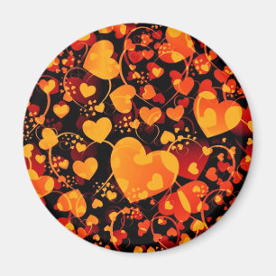 HEART pattern ART 8 Magnet