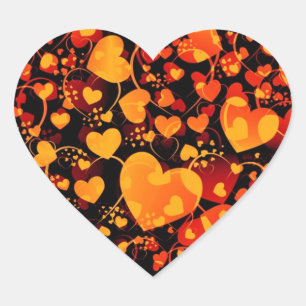 HEART pattern ART 8 Sticker