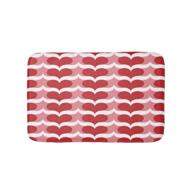 Heart pattern bath mat (Front)