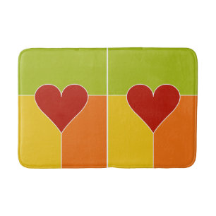 Heart Pattern bath mats