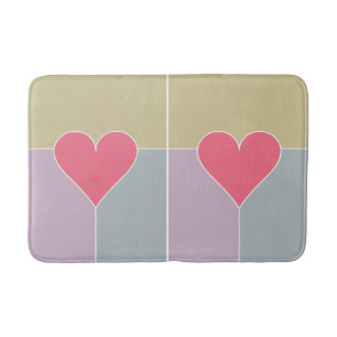 Heart Pattern bath mats