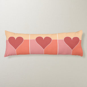 Heart Pattern body pillow