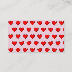 Heart Pattern  Business Card