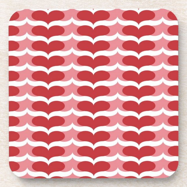Heart pattern coaster (Front)