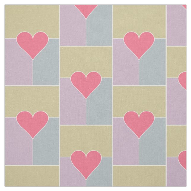 Heart Pattern custom fabric (Swatch)