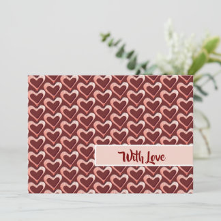 Heart Pattern Greeting Card