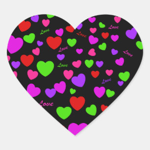 Heart Pattern Heart Sticker