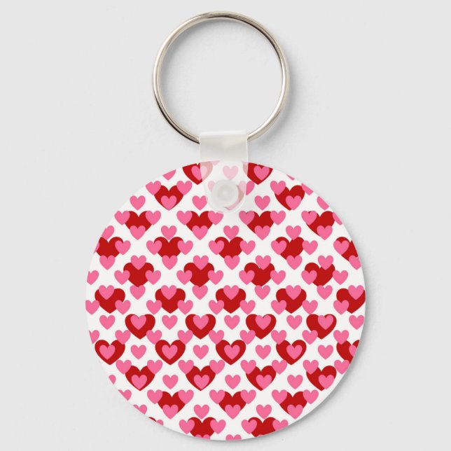Heart Pattern Keychain (Front)