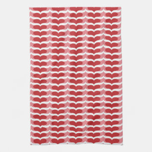 Heart pattern kitchen towel