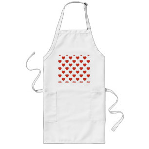 Heart Pattern Long Apron