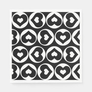 Heart Pattern Love Graphic Bold Napkin