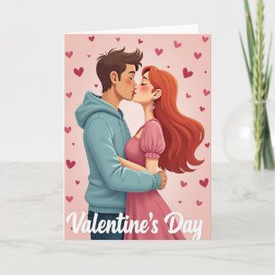 Heart Pattern Love Story Card