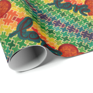 Heart Pattern Love Wrapping Paper
