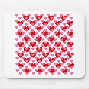Heart Pattern Mouse Pad