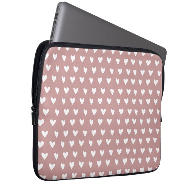 Heart pattern Neoprene Laptop Sleeve 13 inch (Front Right)