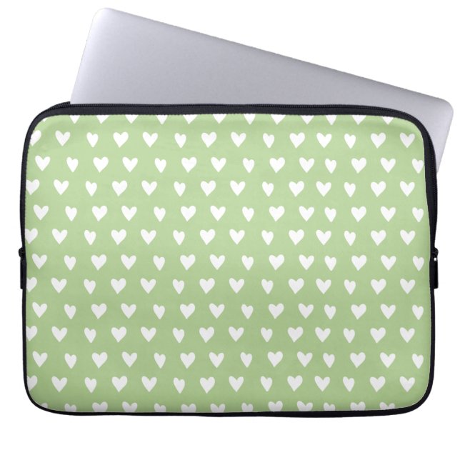Heart pattern Neoprene Laptop Sleeve 13 inch (Front)