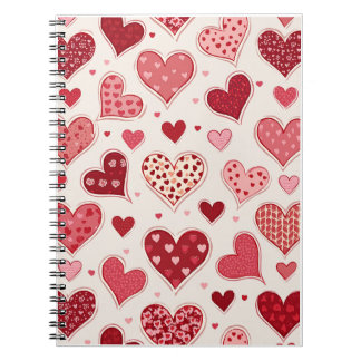 heart pattern notebook
