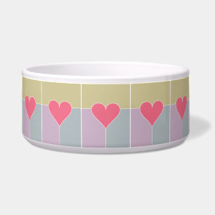 Heart Pattern pet bowls