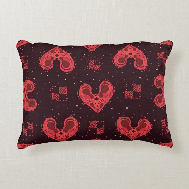  heart pattern pillow (Front)