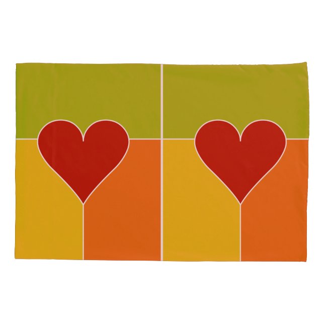 Heart Pattern pillowcases (Back)