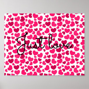 heart pattern poster