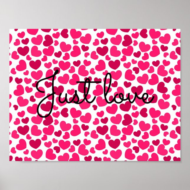 heart pattern poster (Front)